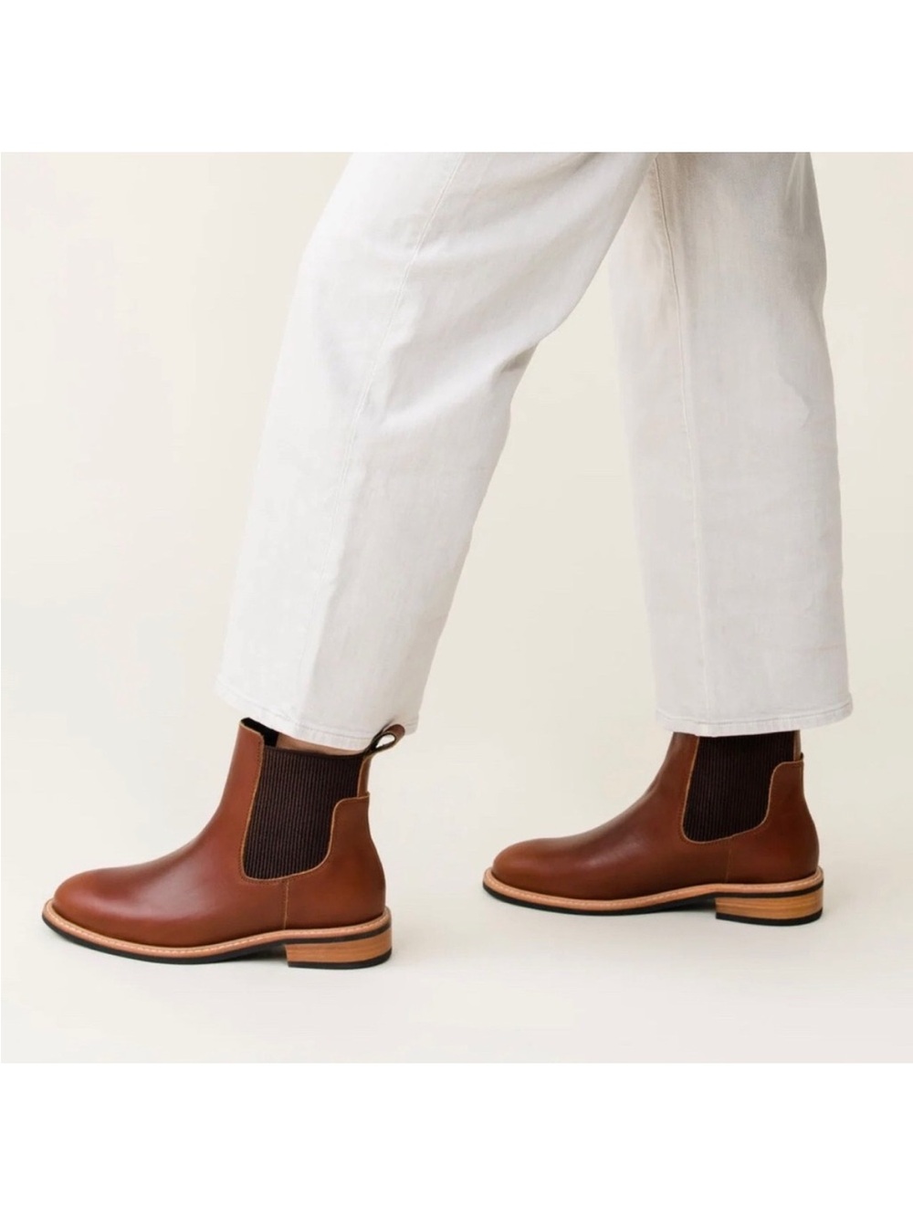 NISOLO Carmen Chelsea Leather Boots NIB